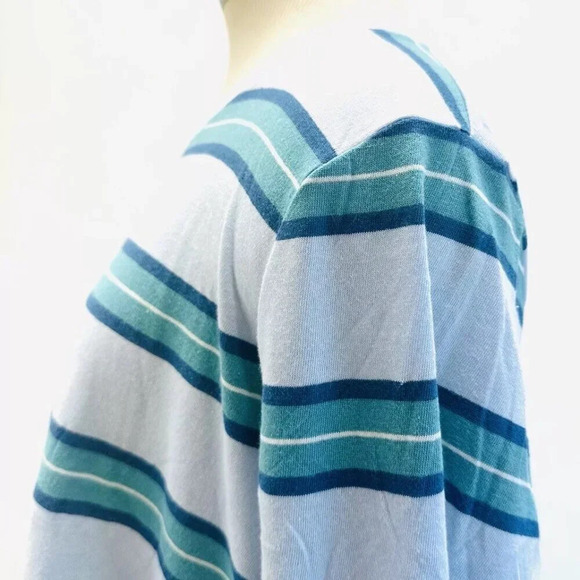 NWT SO Juniors Long Sleeve Pullover Round Neck Striped Mulit-Colored Shirt Sz XL - Picture 6 of 8